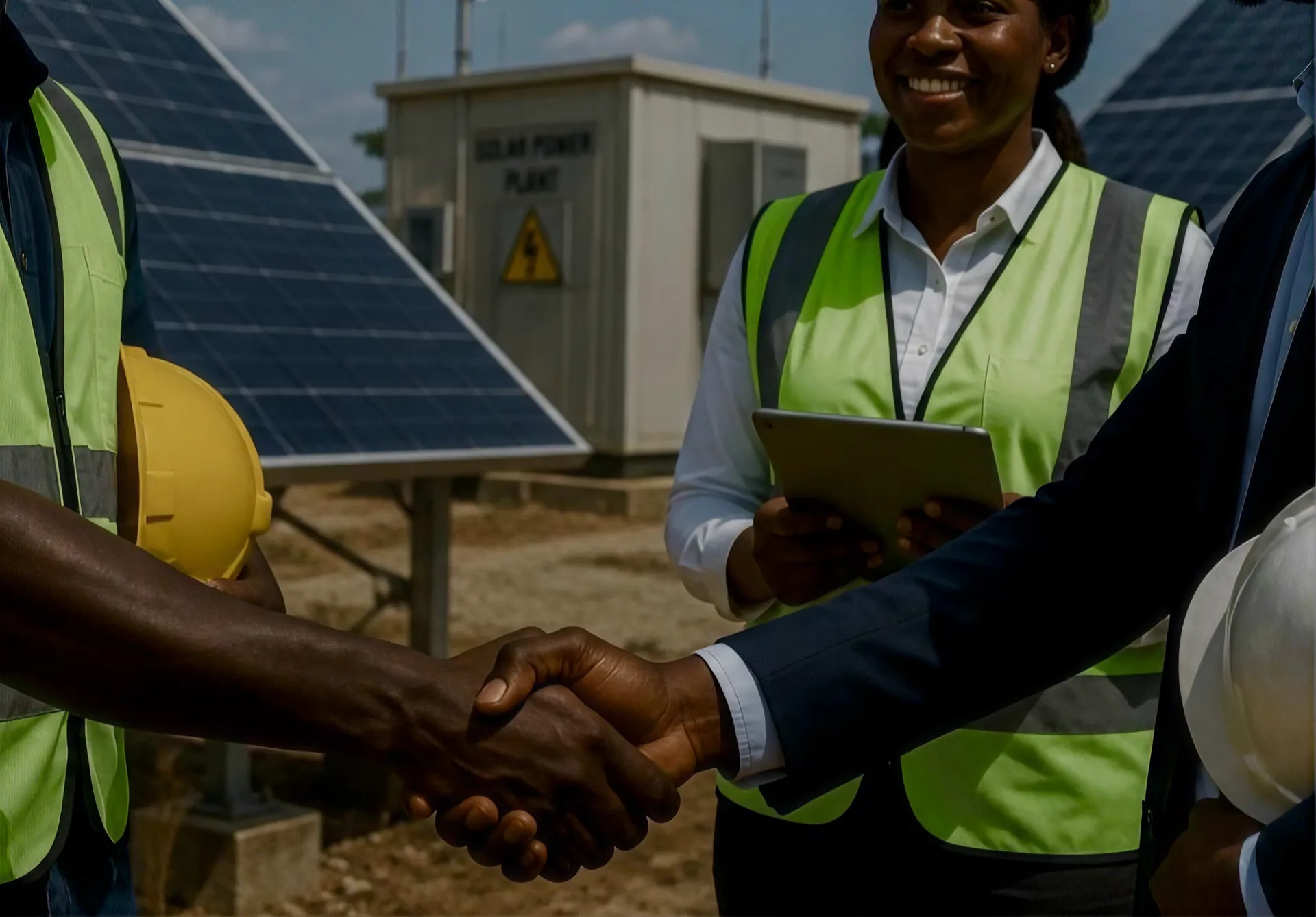 The CIPA Energy Resources team consulting with a client on site