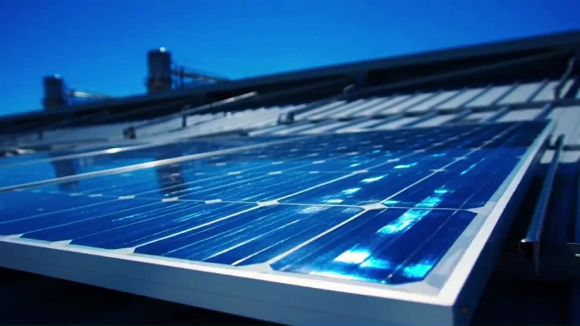 Solar array financed under a zero-capex model in Ghana